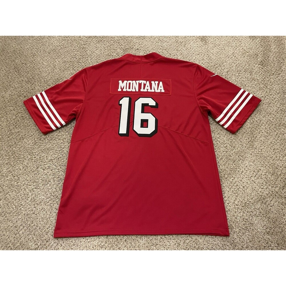 Nike Joe Montana NFL Football Jersey On Field XXL San Francisco 49ers - Picture 2 of 4